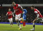 Kasse. Nicklas Bendtner jubler efter sin lynscoring mod Hull i starten af december. 
