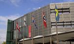 Sammenhold. De fem nordiske flag, som de hænger udenfor den fælles ambassade i Berlin. 