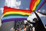 Protest. Homoseksuelle aktivister demonstererede i Grækenland i oktober 2013 i forbindelse med overleveringsceremonien af den Olympiske flamme. 