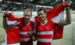 favoritter. Michael Mørkøv (tv) og Alex Rasmussen blev verdensmestre sammen ved VM i Polen i 2009. 