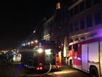NYHAVN. En af nytårsnattens største brande i København udviklede sig på taget af en bygning i Nyhavn. 