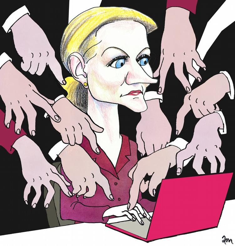 Kontrol. Helle Thorning-Schmidt kan ifølge meningsmålingerne få brug for gode råd. Tegning: Anne-Marie Steen Petersen 
