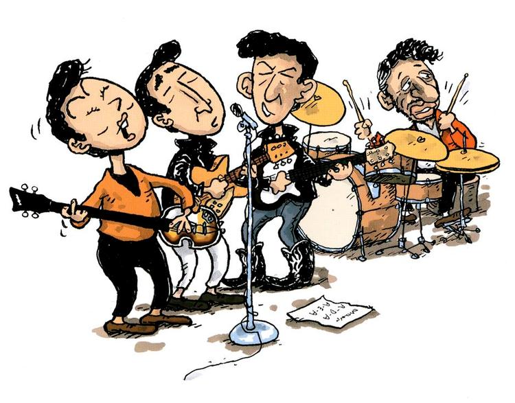 Beatles. En ellers velkendt og endevendt historie kan få nyt liv, når den omsættes til tegneserie. Tegning fra bogen. 