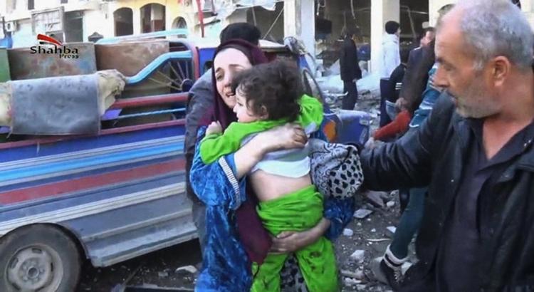 ofre. Byen Aleppo i det nordlige Syrien blev i december ramt af gentagne bombeangreb udført af regeringsstyrker. Hundredvis omkom. 