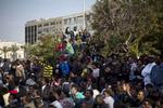 Protest. Demonstrationen er den største af sin art i Israel. 