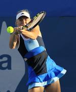Vinder. Caroline Wozniacki er ubesejret i 2014. Efter en kamp. 