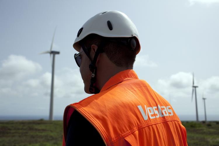 KURSSTIGNING. Vestas-aktien har i dag taget et hop på fondsbørsen til glæde for aktionærerne. 