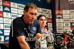 Drømmere? Laurent Blanc og Zlatan Ibrahimovic har flere gange siddet ved Champions League-pressemøder sammen, men drømmene er vokset, måske især hos de franske medier. 