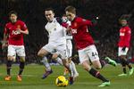 BESEJRET. Efter nederlaget til Manchester United har Swansea tre point ned til nedrykningsstregen. 
