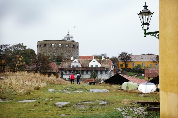 Ansigtsløft. Store Tårn, der ses centralt i billedet, skal restauraureres og være en særlig attraktion for øens beboere og besøgende. 