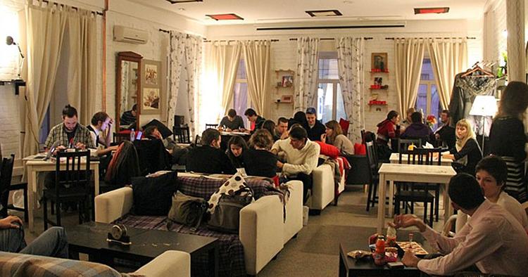 Hyggeligt. Ziferblat-caféerne er populære i Rusland, hvor hele ni styks er åbnet de sidste to år. 