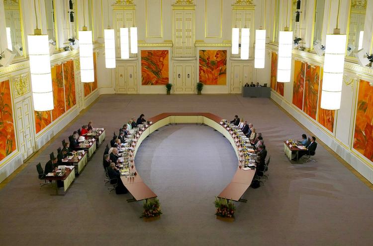 Festsal. Her ses en sal i kejserpaladset Hofburg i Wien, hvor FPÖ skal danse nytåret ind den 24. januar. 