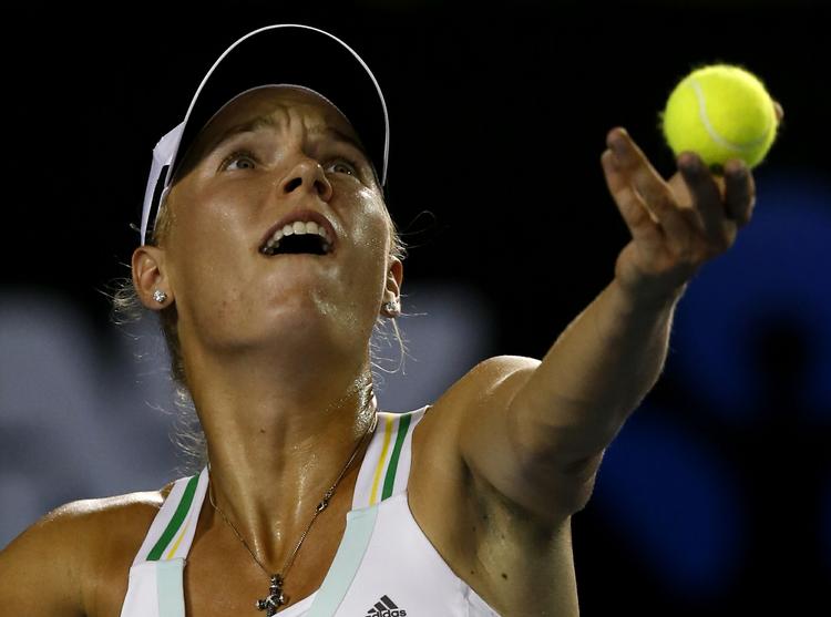 Sejr. Caroline Wozniacki er videre efter sejr over Christina McHale fra USA i Australian Open. 
