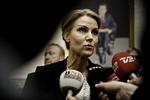 Samråd. Thorning på vej til samråd i Folketingets retsudvalg. 