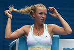 Exit. Caroline Wozniacki måtte erkende, at det bare ikke gik hendes vej i Melbourne. 