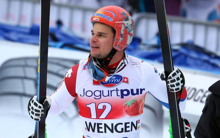 OVERRASKELSEN. I en alder af 30 år blev Patrick Künig en overraskende vinder af Lauberhorn Rennen. 
