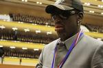 Udskældt. Dennis Rodman tiltrak sig opmærksomhed fra det meste af verden, da han forleden besøgte Nordkorea. 