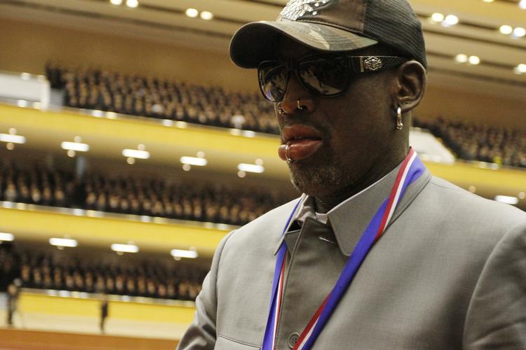 Udskældt. Dennis Rodman tiltrak sig opmærksomhed fra det meste af verden, da han forleden besøgte Nordkorea. 