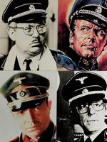 Nazisterne. Et lille blik på den store væg fuld af nazistiske officerer fra spillefilm. Piotr Uklanski: 'The Nazis' (udsnit), 1998. 