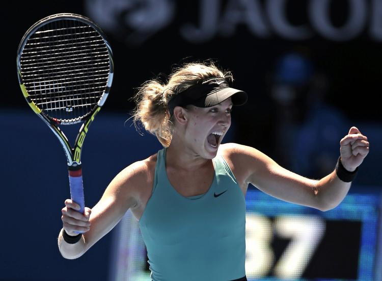 Debutant. Eugenie Bouchard slog Ana Ivanovic med cifrene 5-7, 7-5, 6-2 og er nu i semifinalen. 