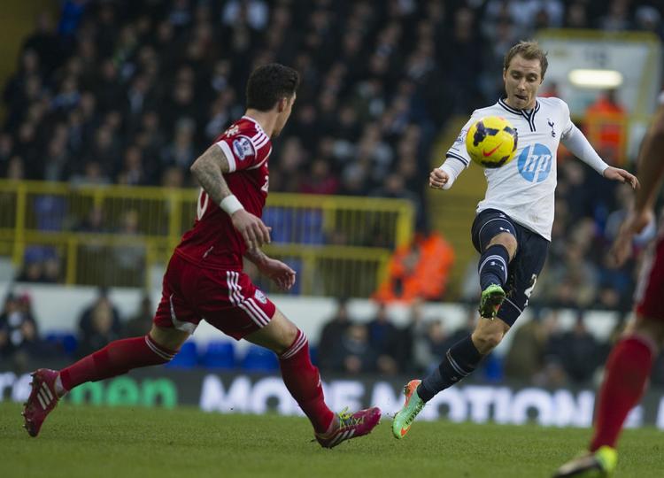 kreatør. Christian Eriksen (th) har både scoret og lavet assist til mål i de seneste kampe for Tottenham. 