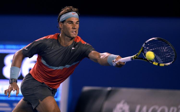 tre-sæts-sejr. Rafael Nadal viste sig lige den tak bedre på de fleste bolde end Roger Federer i semifinalen ved Australian Open. 