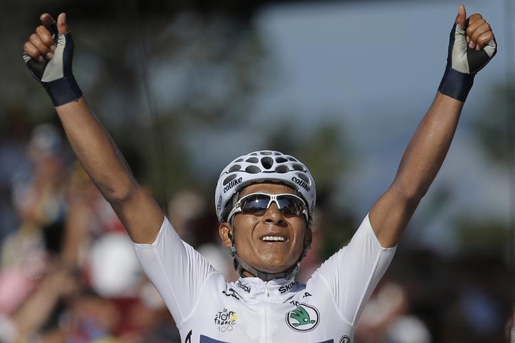 Vinder. En 27.-plads på sidste etape var nok for colombianeren Nairo Quintana. 