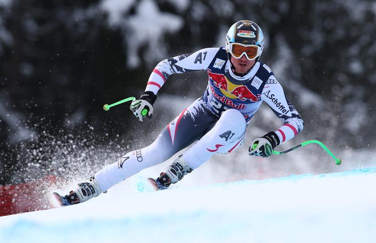 østrigsk. Hannes Reichelt vandt styrtløbskonkurrencen i Kitzbühel. 