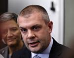 Doorstep pressemøde i Finansministeriet