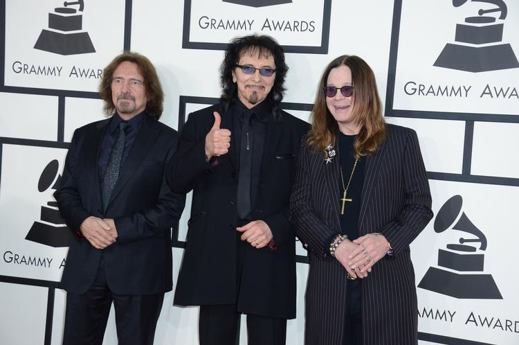 Rockere. Fra venstre er det Geezer Butler, Tony Iommi og Ozzy Osbourne fra Black Sabbath. 