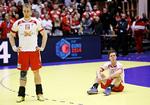 Fiasko. René Toft Hansen, Hans Lindberg og resten af det danske hold gik ned med et brag i finalen mod Frankrig. 