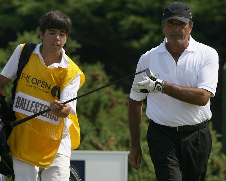 FAMILIEFORETAGENDE. I 2006 spillede Severiano Ballesteros British Open med sin søn Baldomero som caddie. I dag er det sønnen Javier, der repræsenterer sin afdøde far i Dubai. 