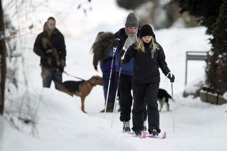 HJEMLIGT. Så er det muligt at løbe på ski - hvis man ellers ikke er for bange for sine ski, siger Københavns Skiklub. 