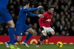 2-0. Juan Mata (th) var på banen fra start for Manchester United og gjorde en synlig forskel for mestrene i sejren mod Cardiff. 