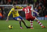 2-2. Arsenal var helt væk i første halvleg, men kom godt tilbage efter pausen mod Southampton. 