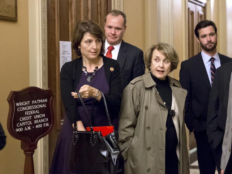 SKEPTISK. Republikaneren Cathy McMorris Rodgers (tv) var ikke imponeret af præsident Barack Obamas tale til nationen. 
