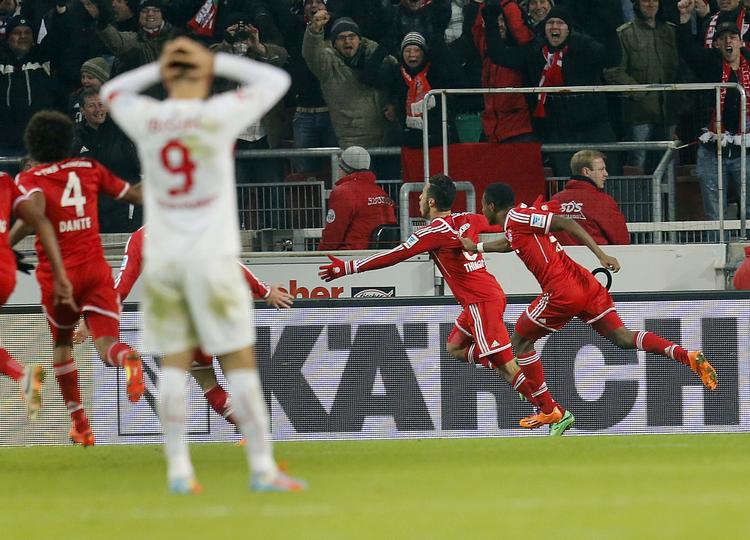 1-2. I overtiden blev Thiago matchvinder for Bayern München. 