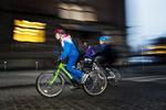 FORÆLDREANSVAR. Turen til skolen er et første skridt på vej mod at blive rigtig cyklist, og det kan kun forældrene sætte i værk. 