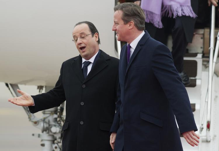 Topmøde. Francois Hollande (tv) og David Cameron er ikke enige om EU-kursen. 