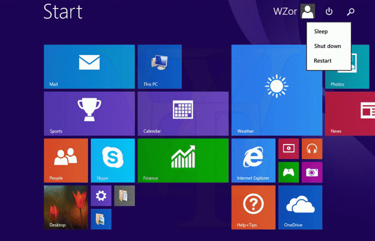 OPDATERING. Startskærmen i Windows 8.1 (bill.) kan ende med at blive et tilvalg og ikke et fravalg som nu, i hvert fald hvis man skal tro en lækage af den næste Windows-opdatering. (Foto: WZor) 