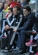 Afsked. Michael Laudrup hentede Morten Wieghorst til Swansea for et år siden. 