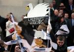 Legende. Michael Laudrup blev hyldet i sidste sæson, hvor Swansea vandt den engelske Liga Cup og for første gang nogensinde kvalificerede sig til Europa. 