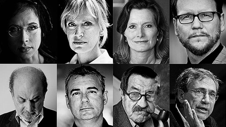 Protest. Forfatterne Sofi Oksanen, Siri Hustvedt, Jennifer Egan, Sjón, Salman Rushdie, Ilja Trojanow, Günter Grass og Ilja Trojanow er blandt underskriverne. 