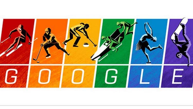Søg. Sådan ser Google ud fredag, hvor Vinter-OL åbner i den russiske by Sotji. 