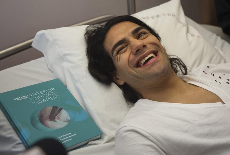 SKADET. En knæoperation havde i første omgang sat Radamel Falcao ud af spillet, men nu åbner Claudio Ranierio for muligheden for, at Colombia alligvel kan få Monacospilleren med til VM. 
