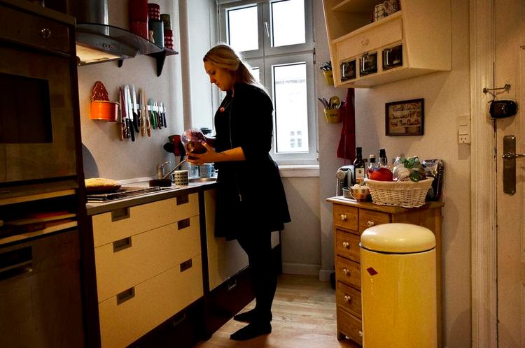 Genbrugsfanatiker. Louise Begtorp Kaaber, er vild med at købe i Den Blå Avis. 