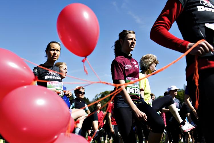 Kvindeløb. Løbere fra Feminas kvindeløb i 2011 i Aarhus. 