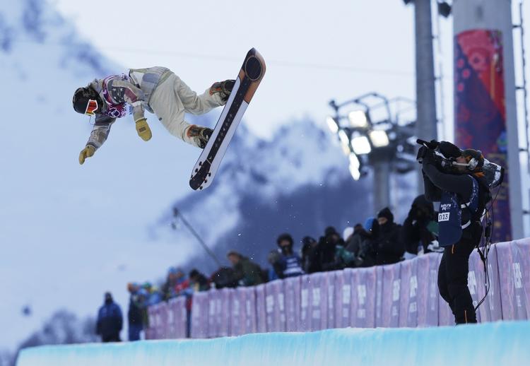Øv. Den 27-årige amerikaner blev kun nummer fire i halfpipekonkurrencen i Sotji. 