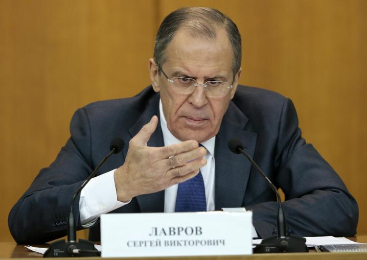 Ruslands udenrigsminister Sergej Lavrov har netop holdt pressemøde i Madrid. Her er han fotograferet i Moskva i januar. 