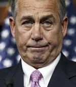 SKUFFET. Republikanernes ordfører i Repræsentanternes Hus, John Boehner, er ikke begejstret for, at gældsloftet nu er forhøjet. Langt de fleste republikanere stemte ikke for forhøjelsen. 
